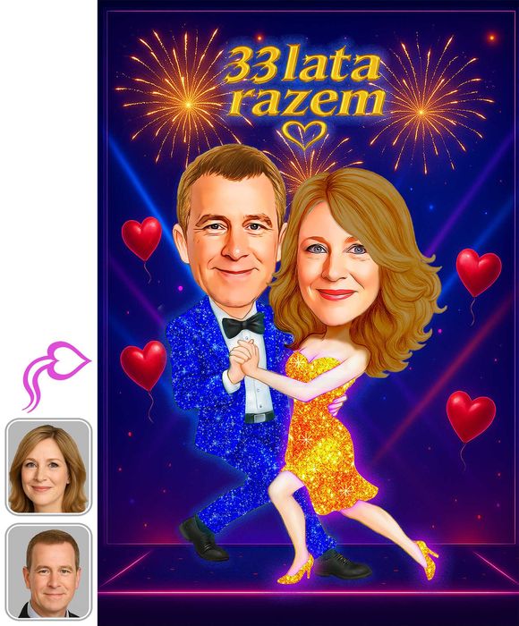 Karykatura w ramce lub plik - szybko