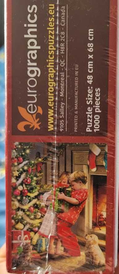 Puzzle 1000 Chistmas Surprise by Simon Tread. Nowe zafoliowane!