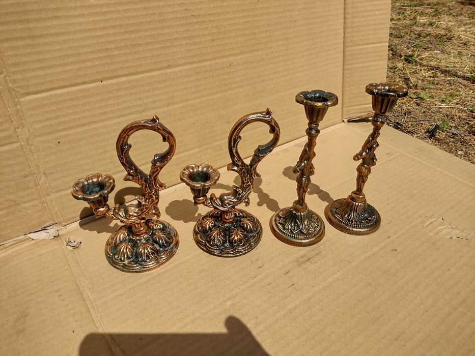 СССР канделябр металевий під бронзовий подсвечник бронза старий