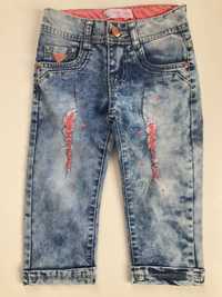 Spodnie jeansowe 3/4 nogawka 116