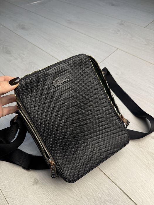 Lacoste сумка через плече чоловіча Chantaco шкіряна