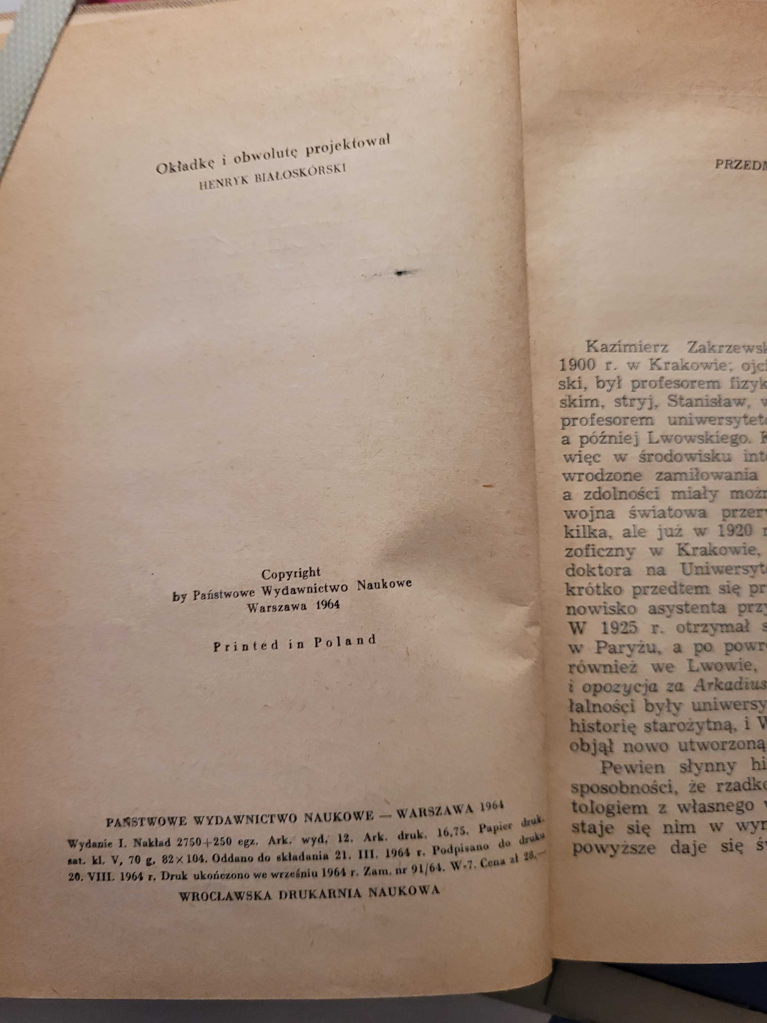 Kazimierz Zakrzewski U schyłku świata antycznego