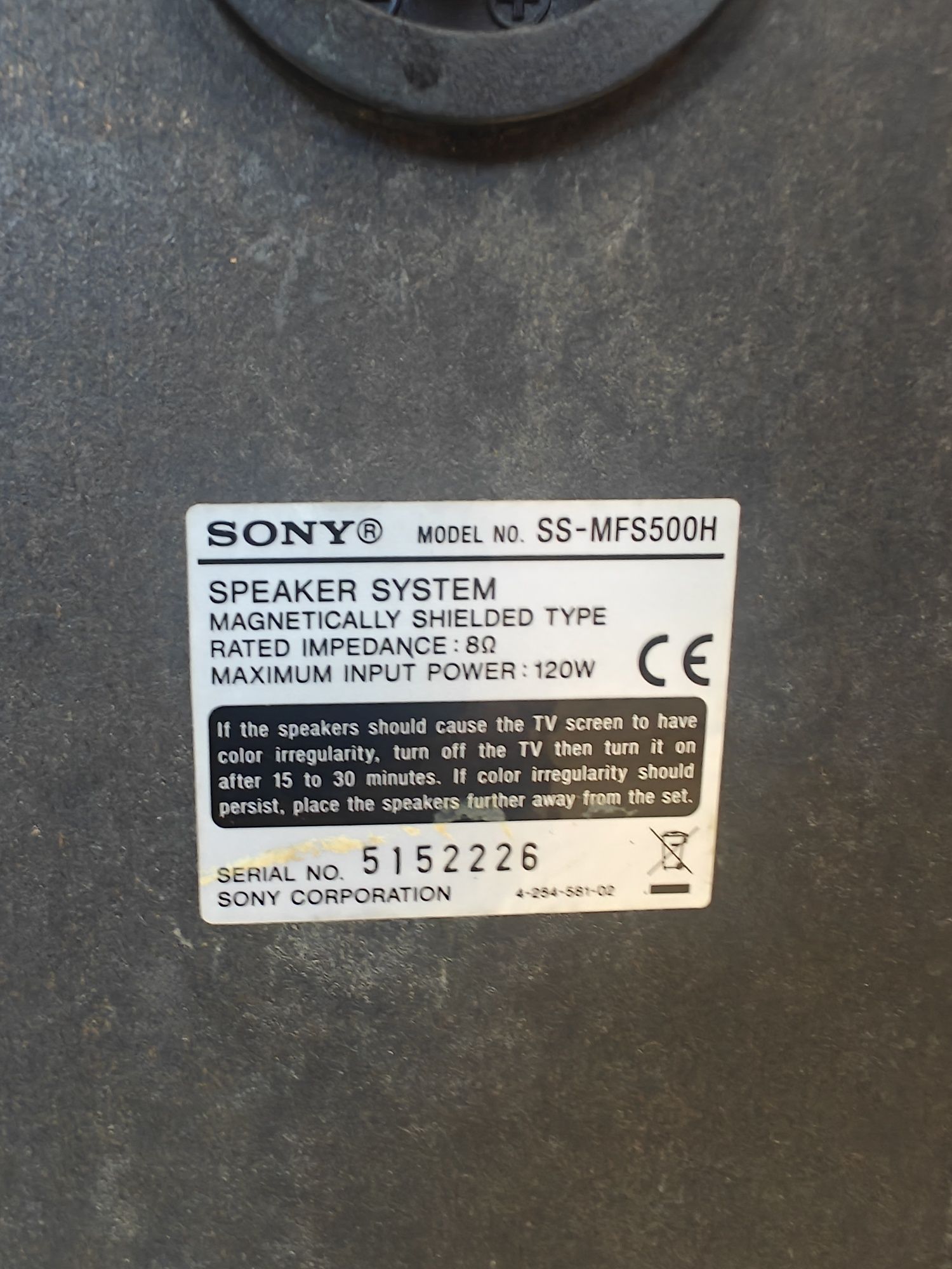Kolumny podłogowe Sony SS-MFS500H