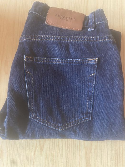 Spodnie Selected femme mom fit