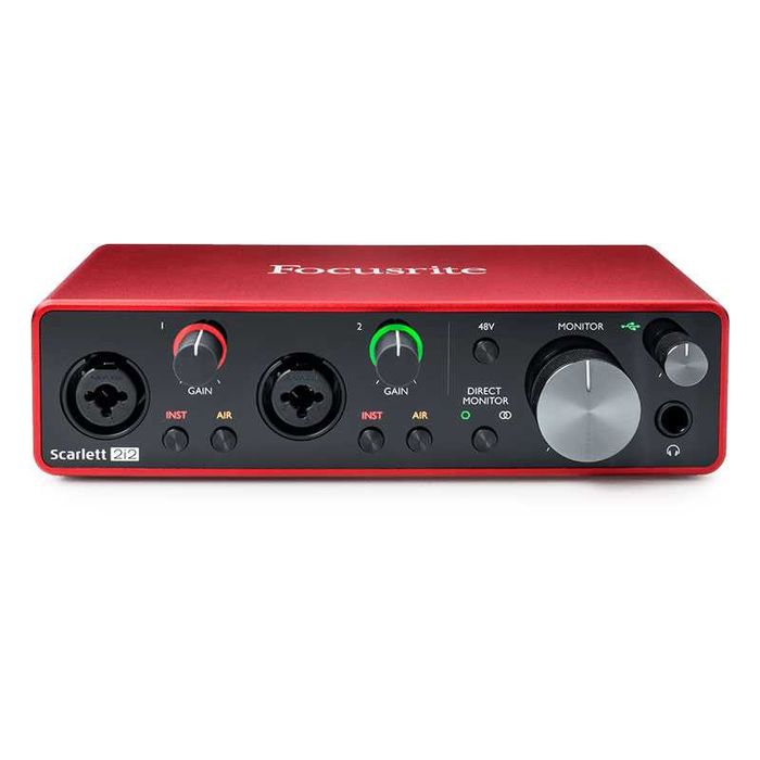 FOCUSRITE SCARLETT 2i2 STUDIO 3RD GEN - NOVO 3 anos Garantia