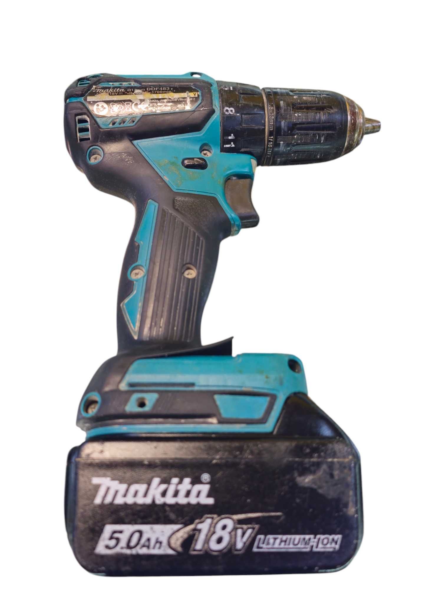 Wiertarko-wkrętarka Makita DDF483 | Aku 5,0Ah | Ład.DC18RC | Komis66