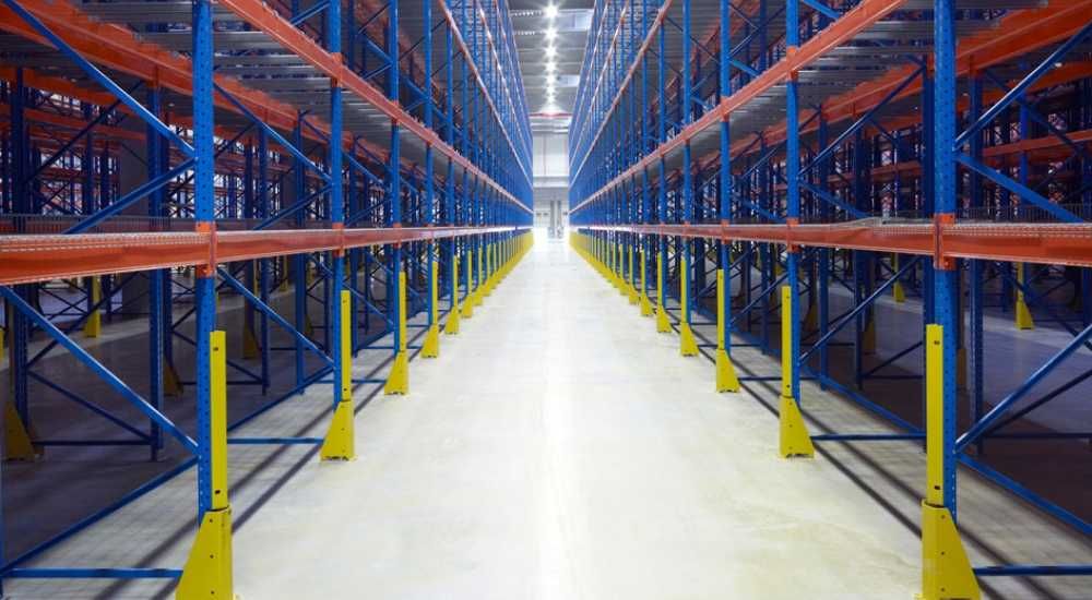 Regały magazynowe paletowe, półkowe wielu producentów nowe i używane