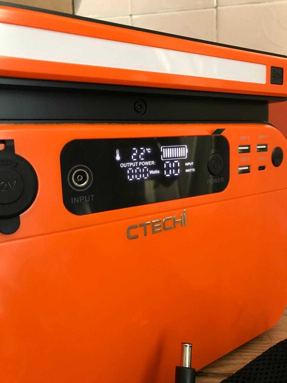 Зарядна станція Ctechi 518Wh, LiFePo4, 220В чистий синус, 500W, 60W PD