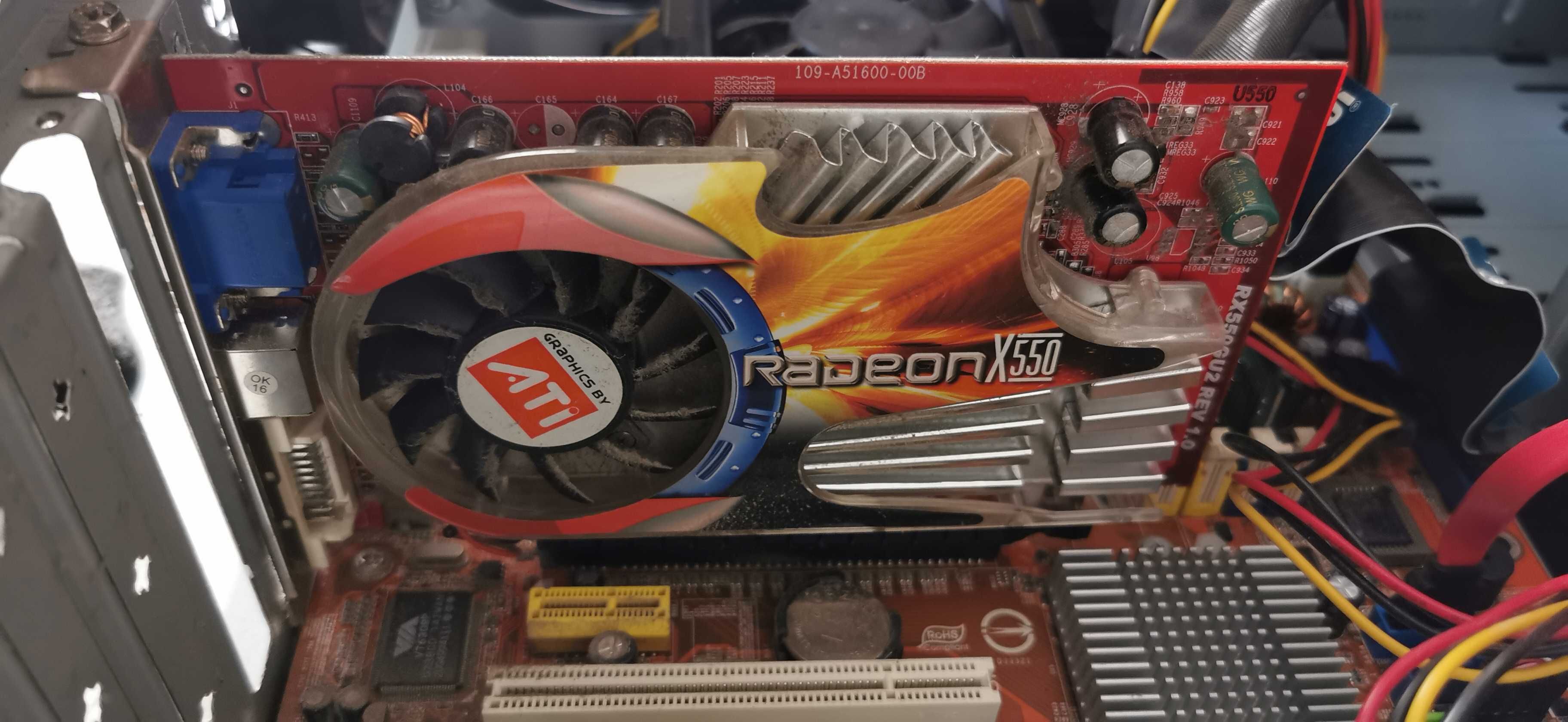 Stary Komputer Radeon X550 DDR2 Athlon