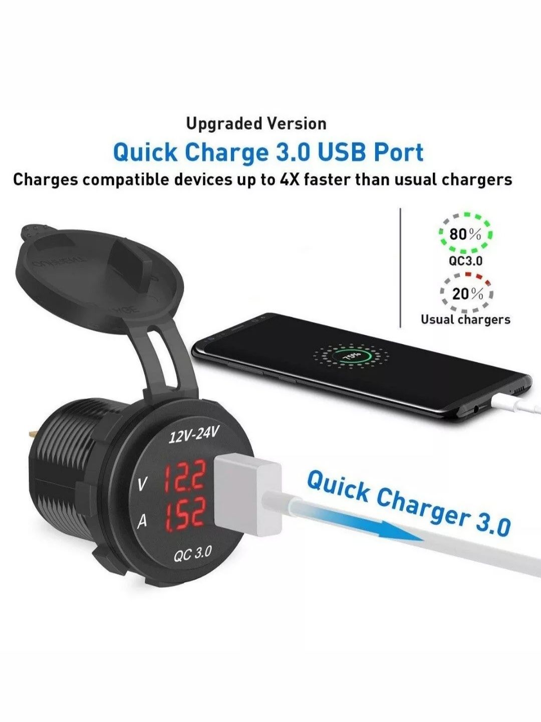 Carregador USB 12V