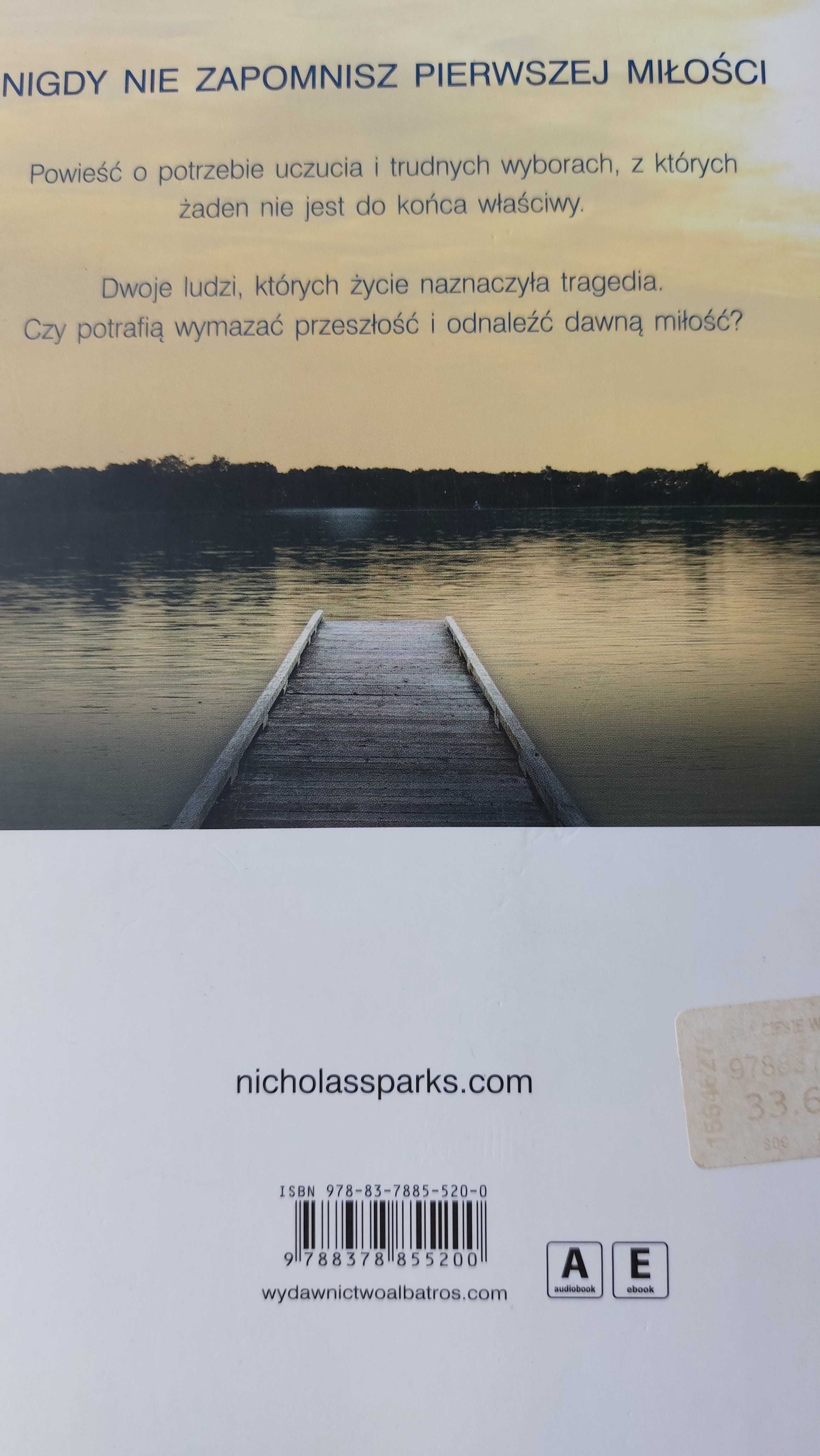 Książka "Dla Ciebie wszystko" Nicholas Sparks .