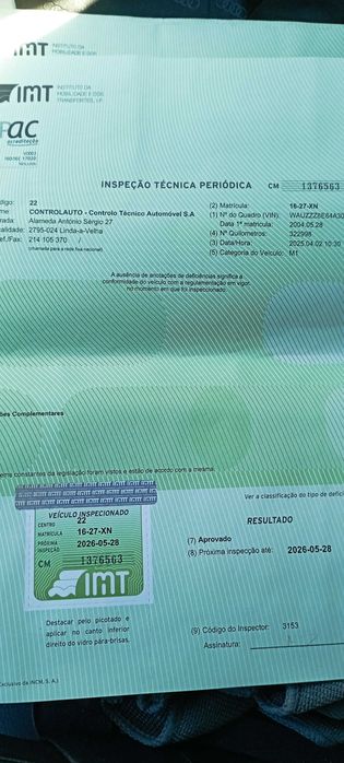 Carrinha AUDI A4  de 2004  com 337.000km reais Nacional