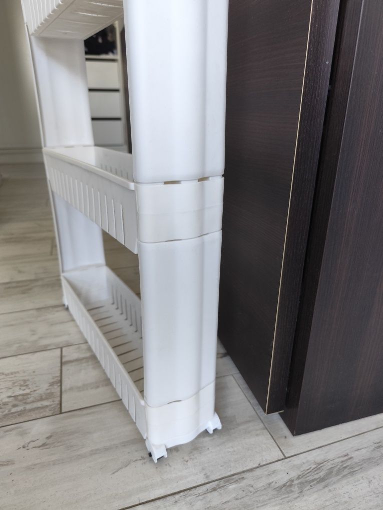 Regał plastikowy na kółkach 3 półki – łazienka, kuchnia, balkon !