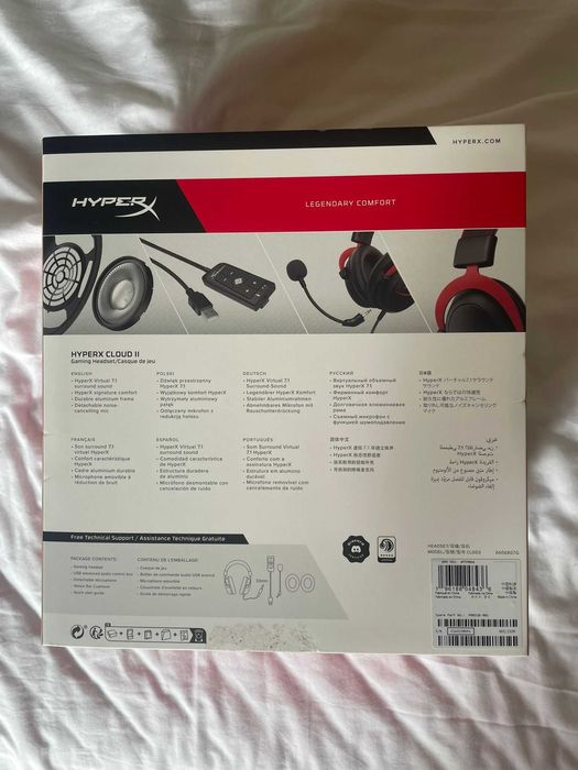 Auscultadores Gaming com Fio HYPERX Cloud II