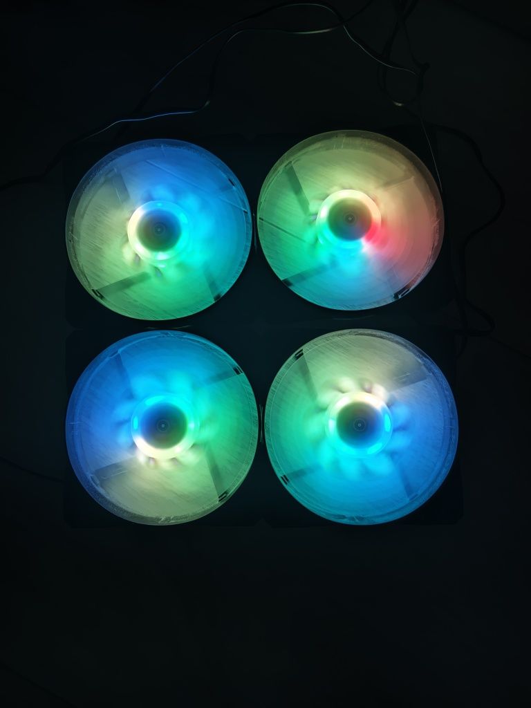 4 Wentylatory PC Krux RGB