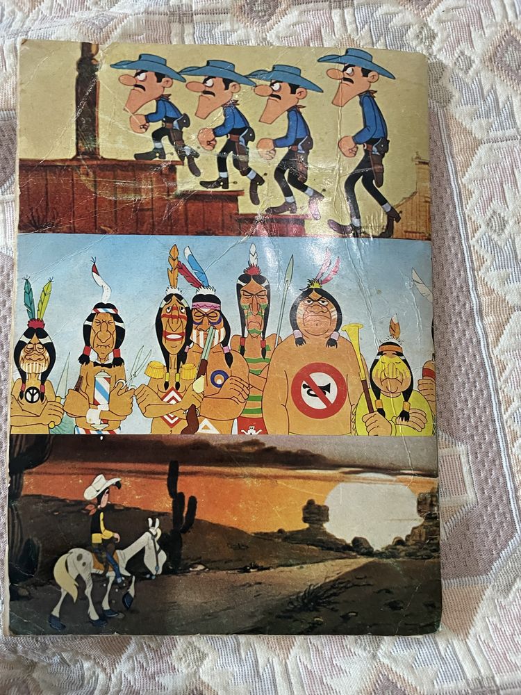 Caderneta de cromos Lucky Luke incompleta