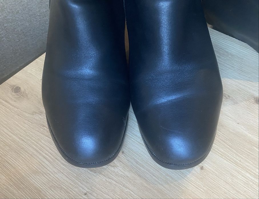 Чоботи шкіряні 40р (зима)