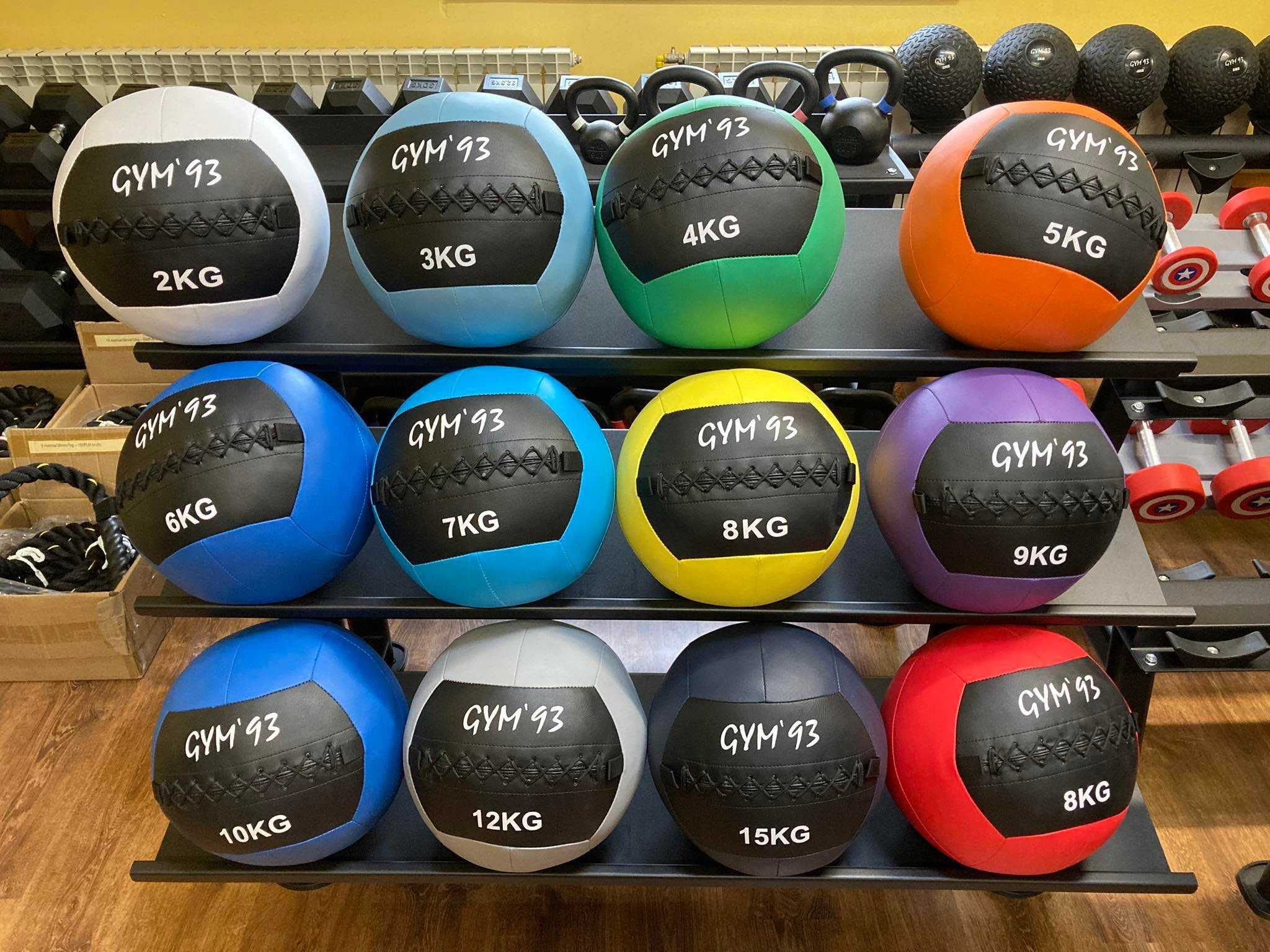 Wall Ball Piłki Lekarskie od 2 kg do 15 kg Nowe GYM93 Fitness Crossfit