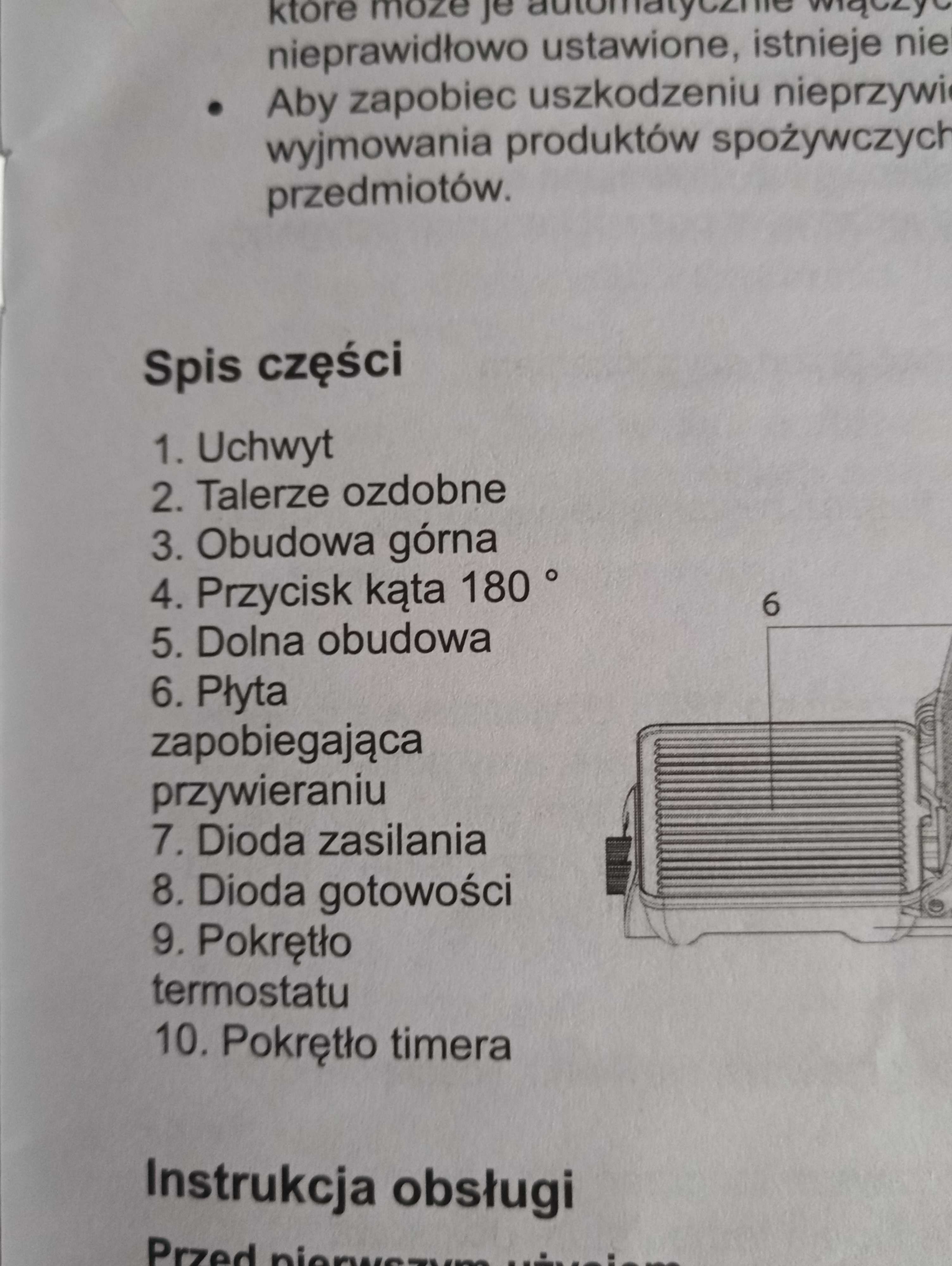 Grill kontaktowy Elektryczny Beztłuszczowy rozkładany opiekacz