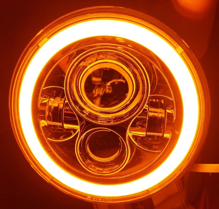 Светодиодная фара 7"  ВАЗ-2101, Нива, Газ, Зил, Иж, Днепр Ява