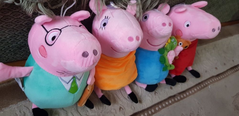 Игрушка Свинка Пеппа/Джордж 30см Peppa мама плюшевая семья/папа свин