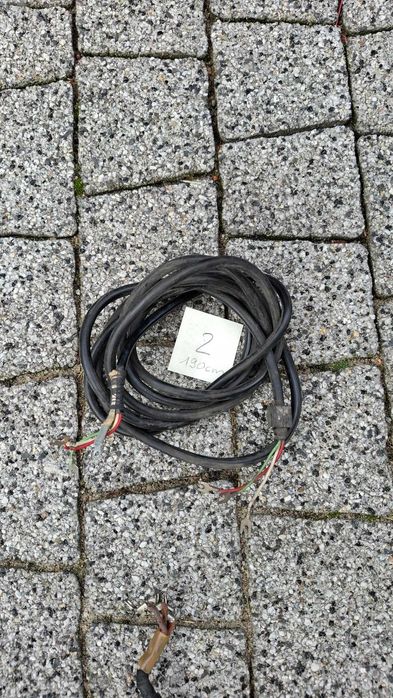 komplet starych kabli telefonicznych w oplocie