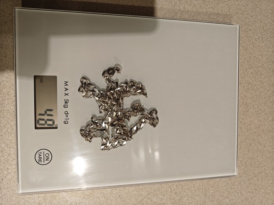 Srebrny łańcuszek pancerka 925