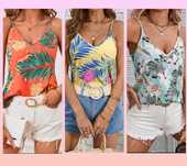 Top Estampa Tropical