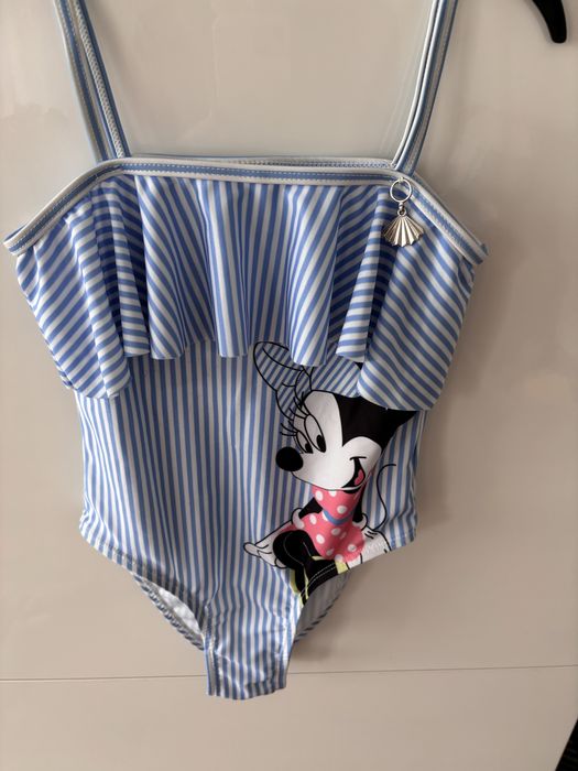 Strój kąpielowy z falbanką i myszką Minnie r. 116
