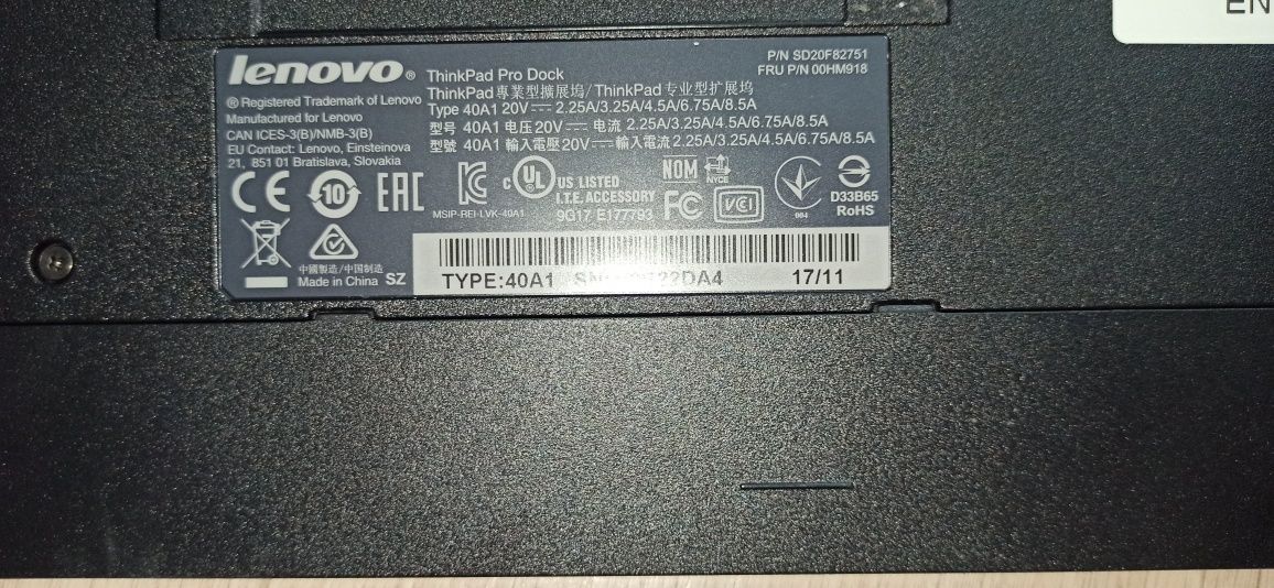 ThinkPad Doc Pro 40A1