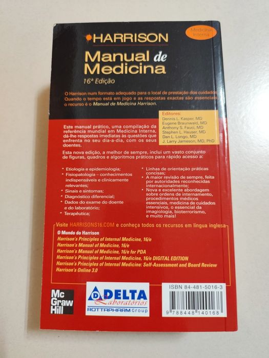 Manual de Medicina - Harrison (16ª Edição)