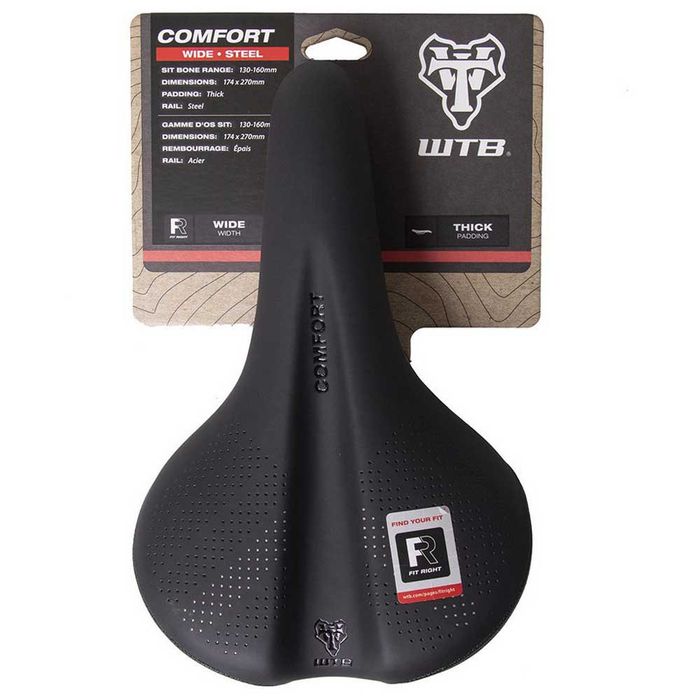 WTB COMFORT Steel Wide Siodełko Rowerowe 270x174mm