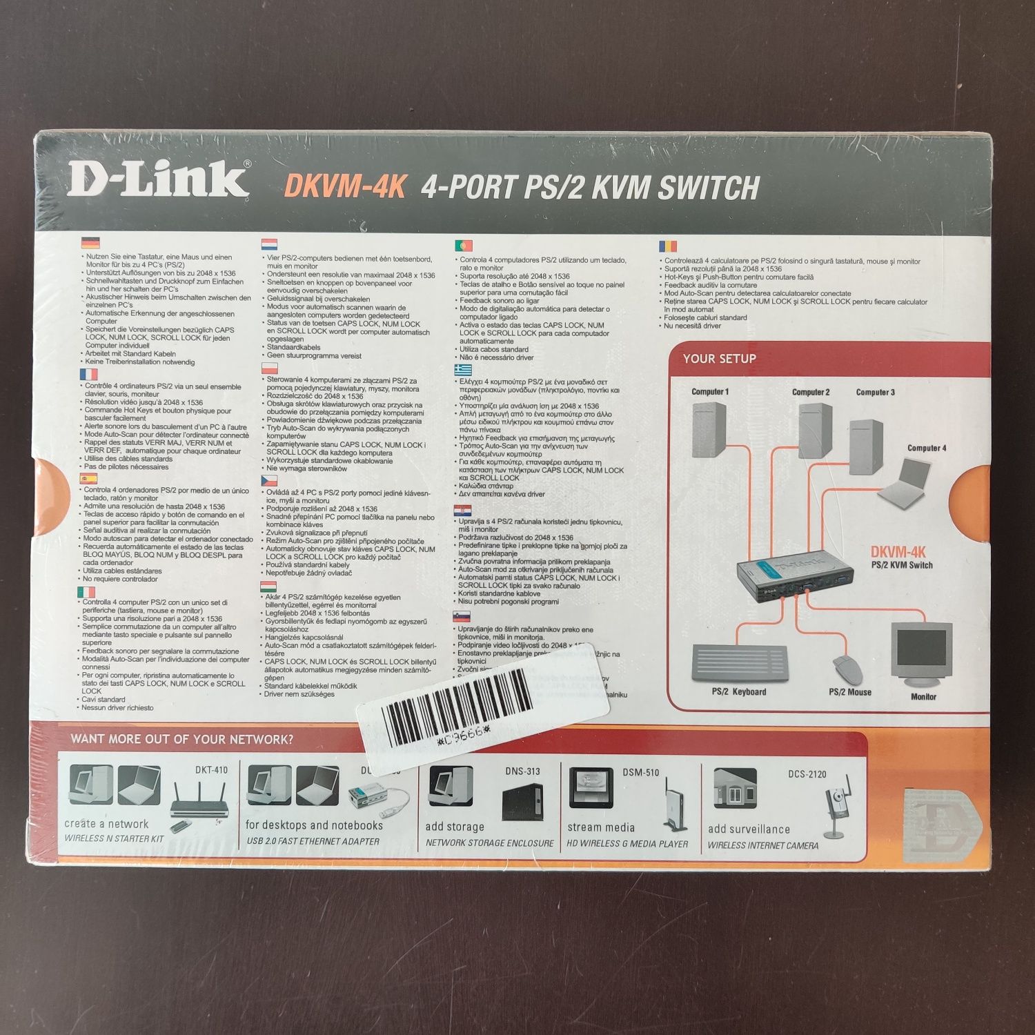 Dlink DKVM-4K 4 portas