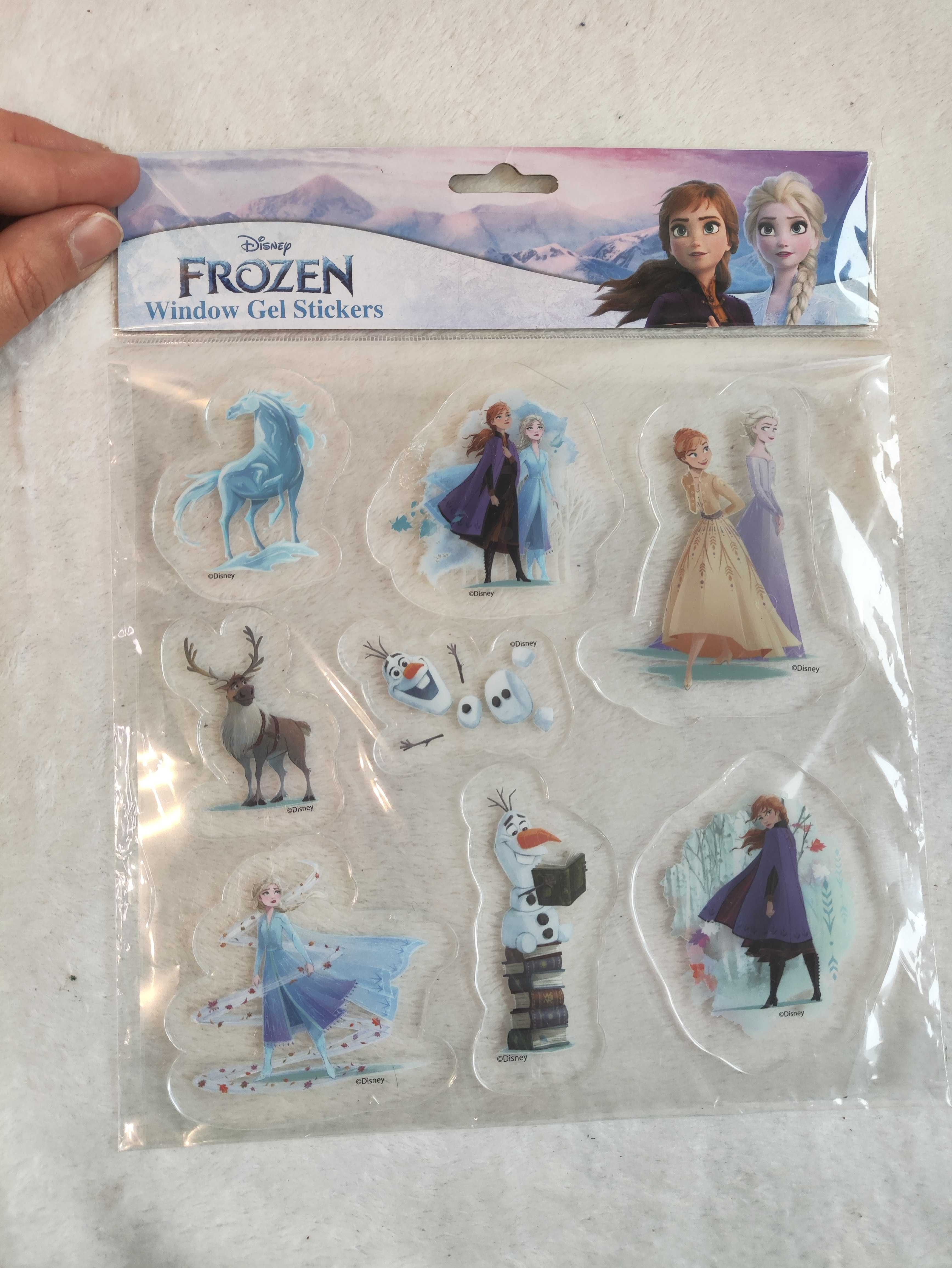 Frozen - naklejki żelowe na okno Kraina Lodu