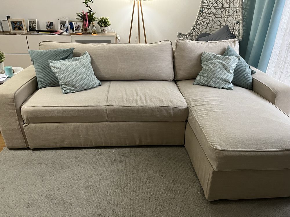 Sofá cama Ikea bege
