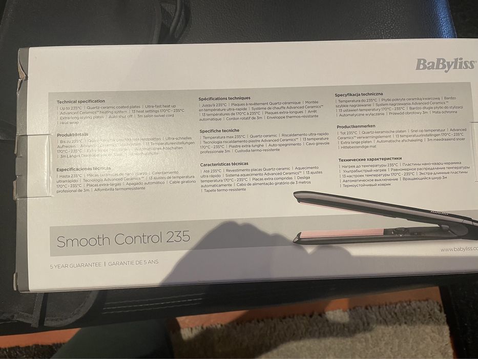 Alisador de Cabelo BaByliss Smooth Control 235