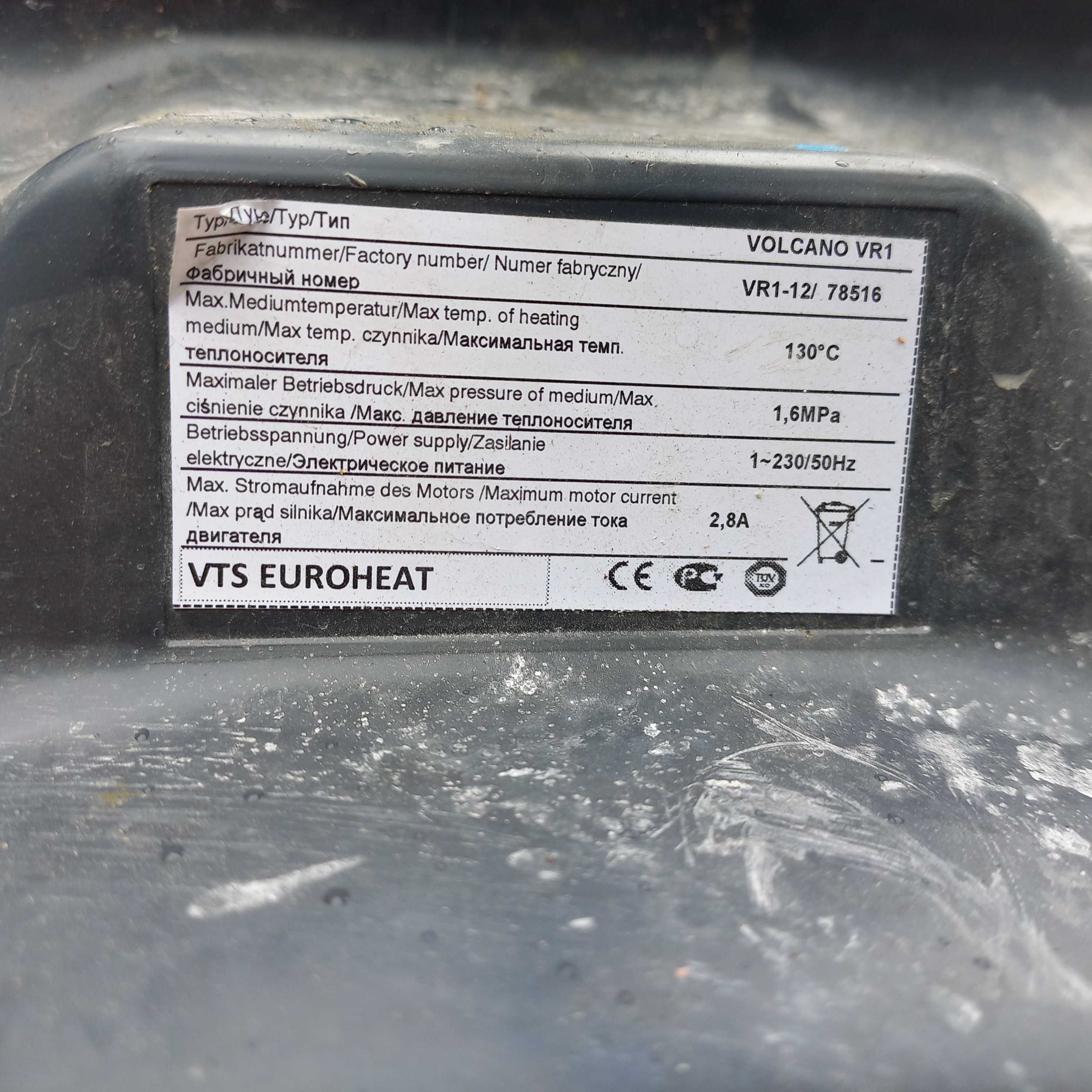 Nagrzewnica wodna Volcano VTS VR1 plus regulator obrotów
