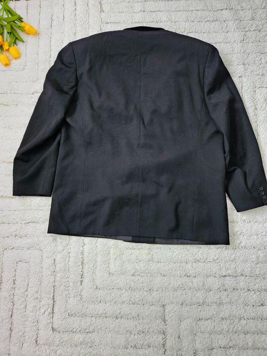 Czarna męska wełniana marynarka smokingowa Austin & Taylor 58