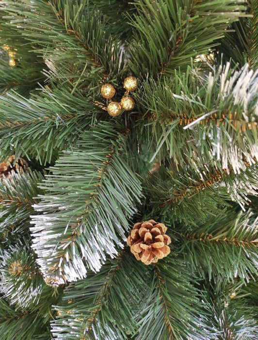 Ялинка з шишками та калиною. Розміри : від 1.5м до 2.5м