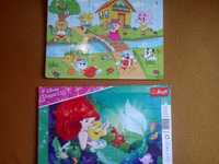 4x Puzzle w ramce Peppa Ryby