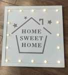 Obraz LED home sweet home