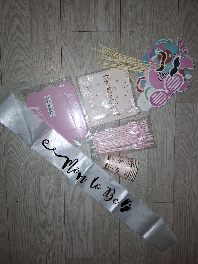 Dekoracje na baby shower dziewczynka/girl