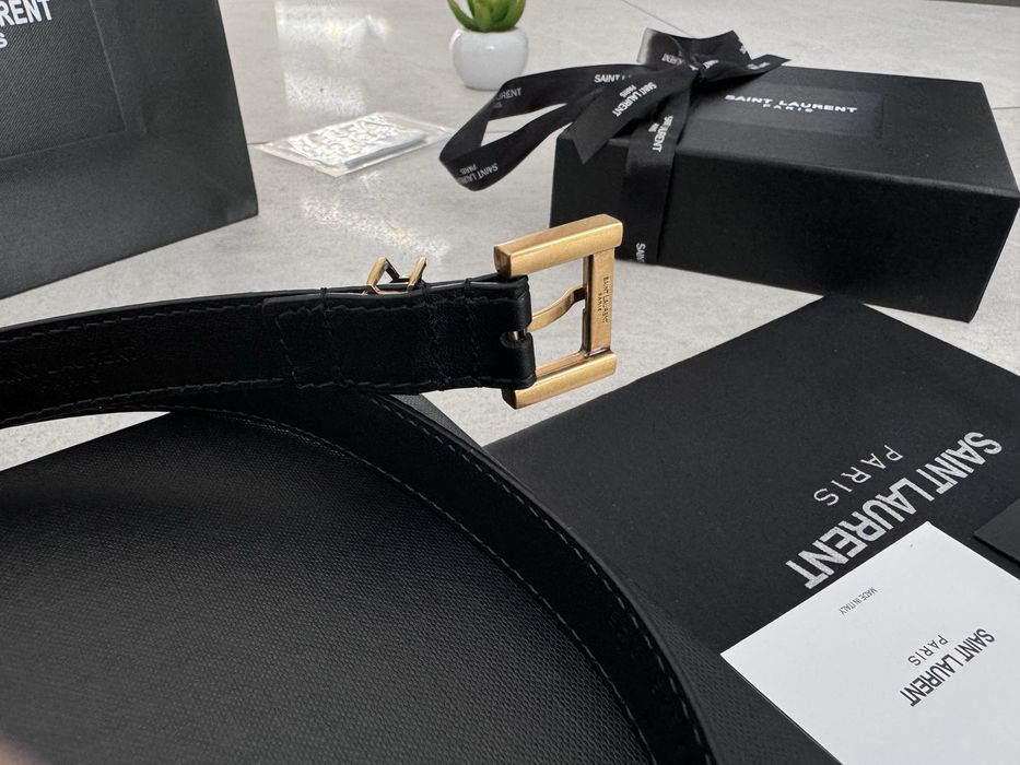 Pasek Skora naturalna Zestaw Saint Laurent