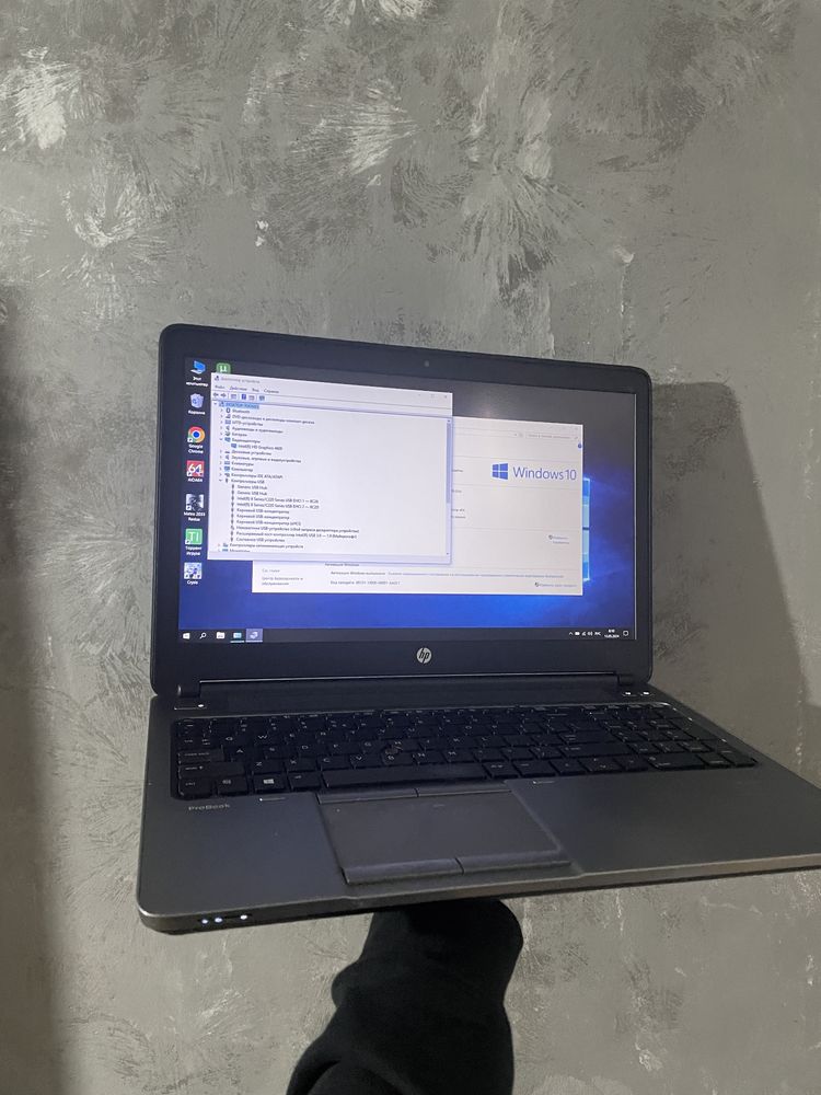 Ноутбук для средних игор hp / core i5 / ram8 / di15.6