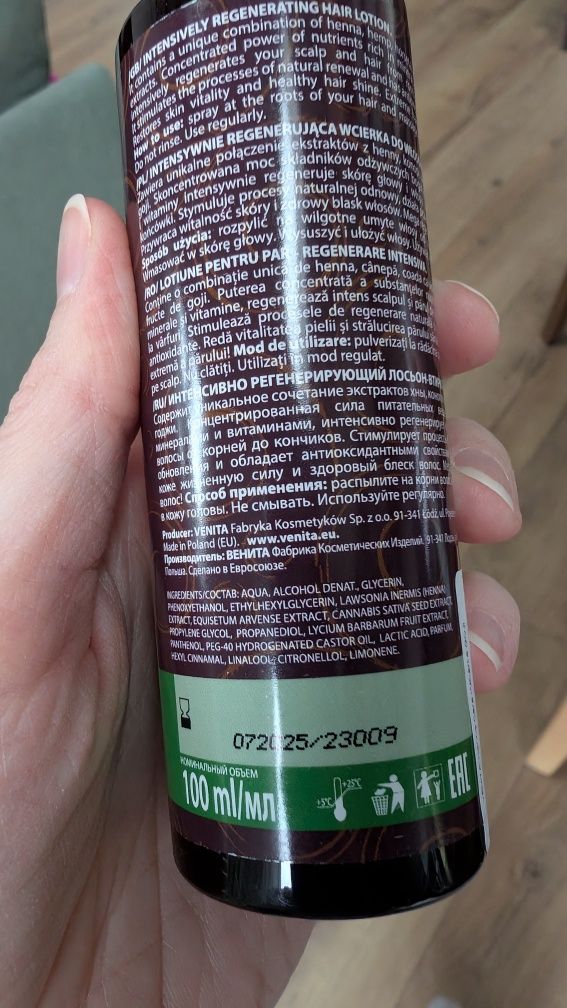 Wcierka venita henna care