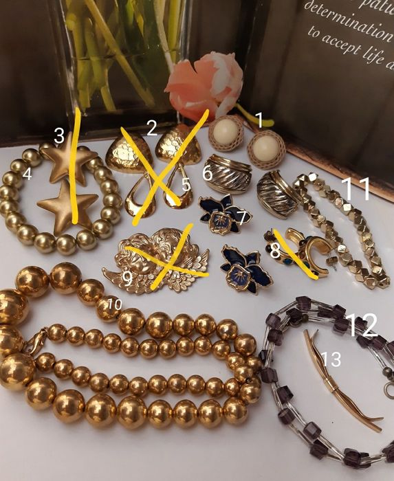 Сережки намисто американський вінтаж, опал,trifari