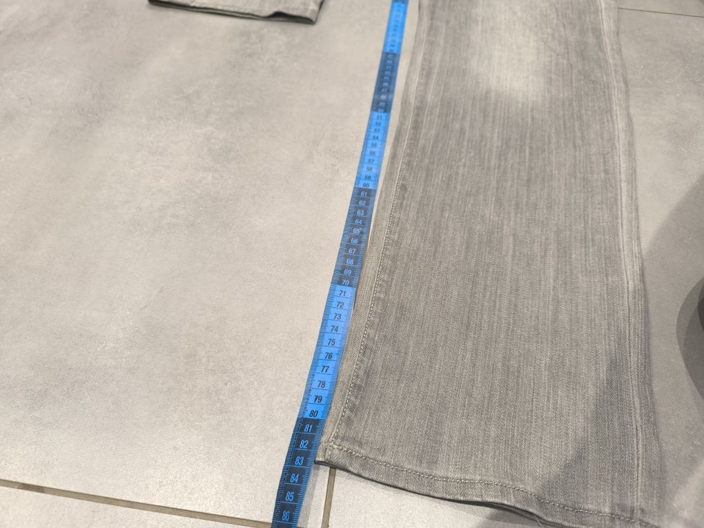 R.34 Calvin Klein Jeans spodnie jeansowe męskie szare klasyczne