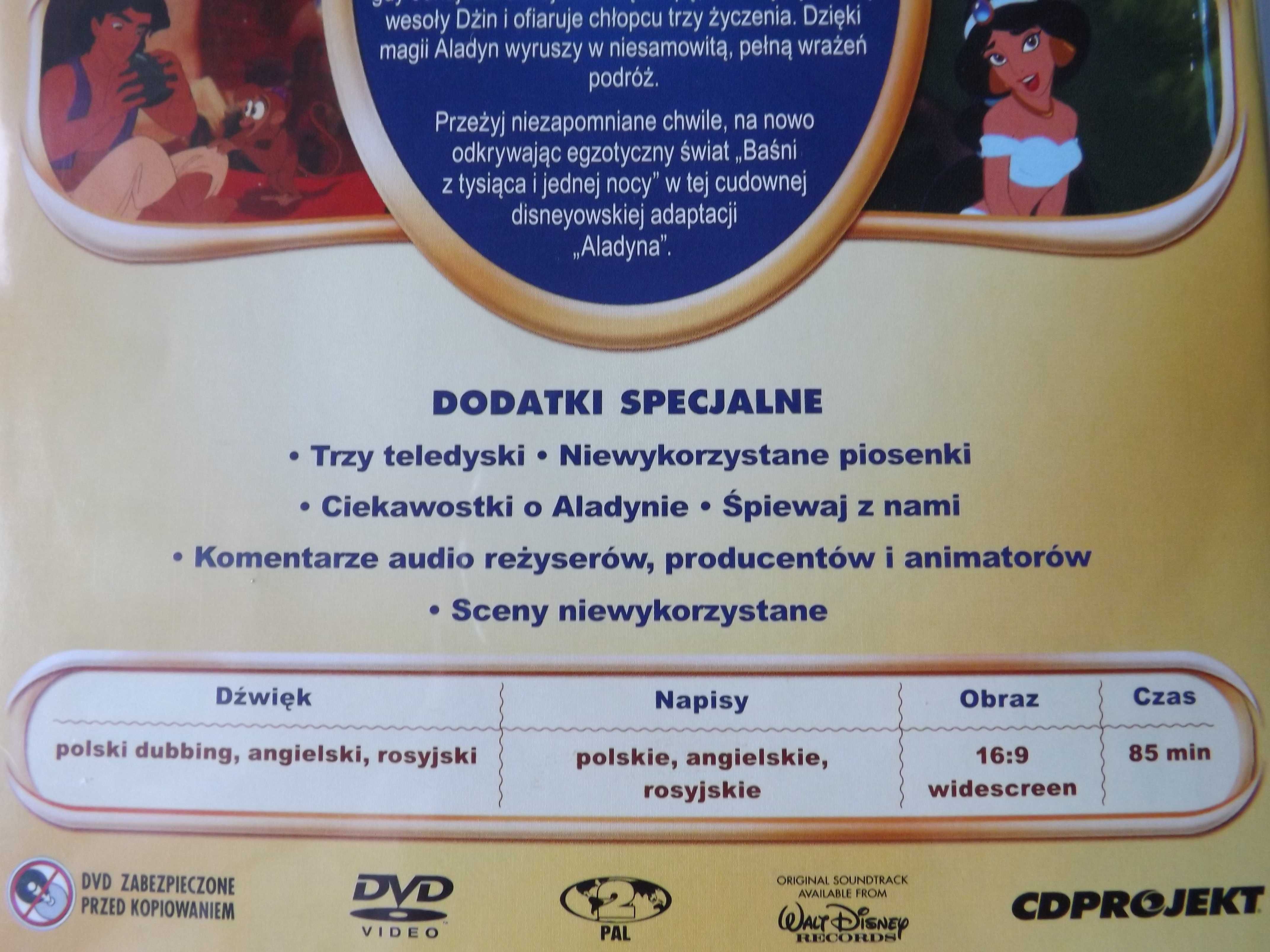 Alladyn kolekcja 2 bajek Disneya klasyka film