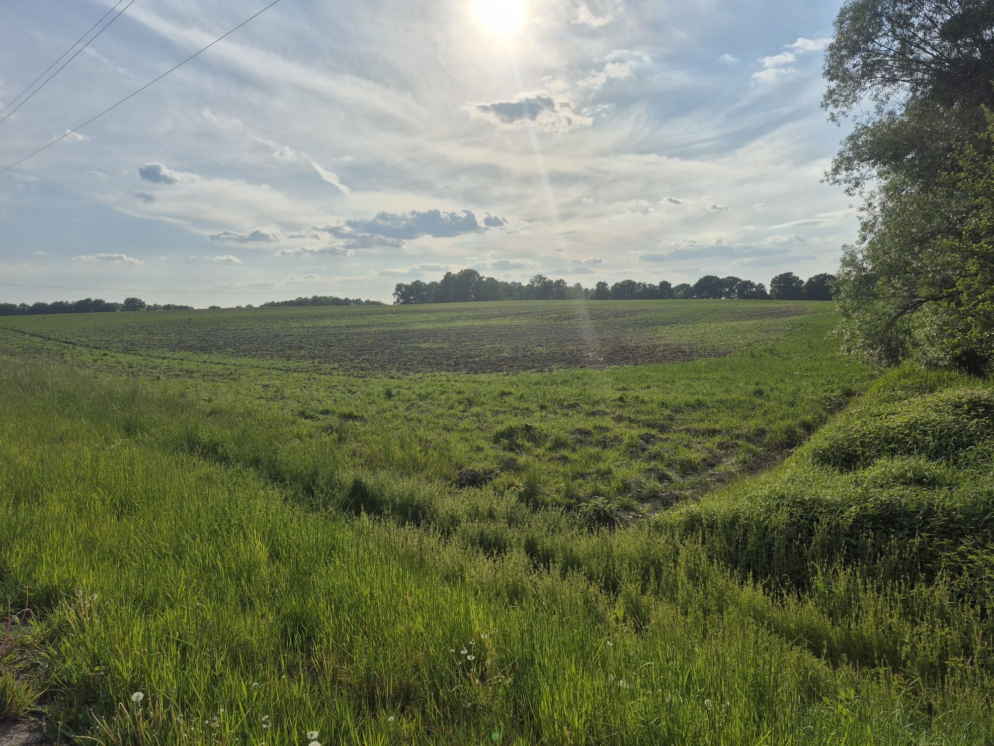 Duża działka uslugowo budowlana 3474m2,  240m2 plyty fun. dla domu Ada