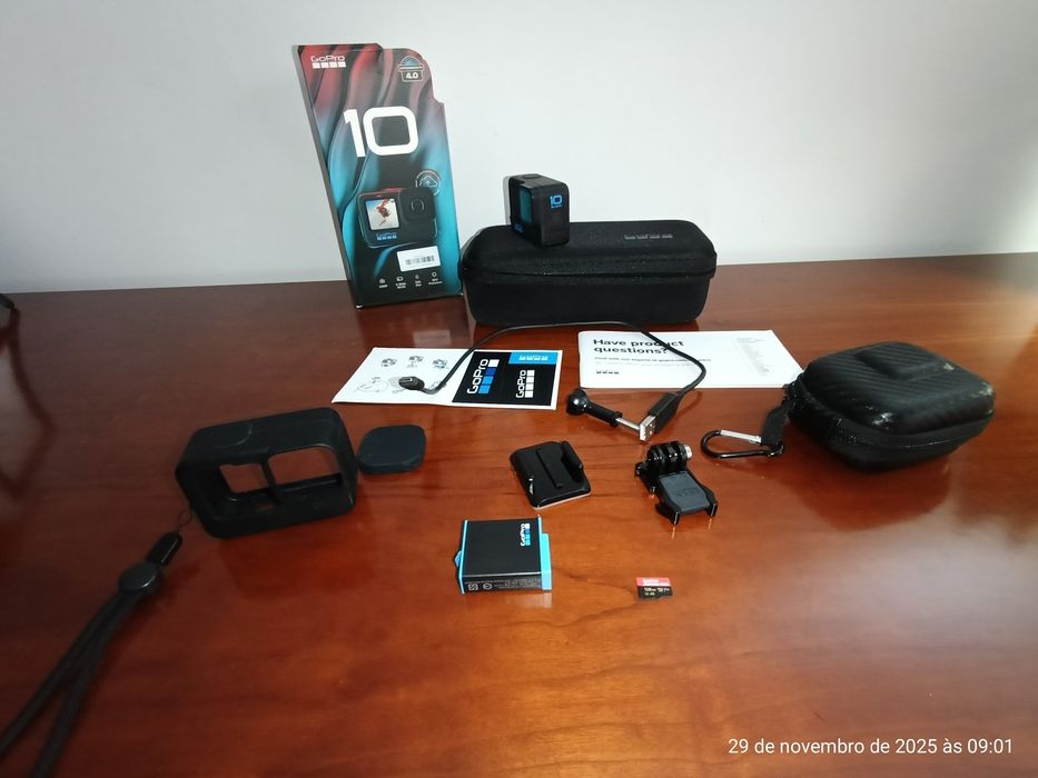 GoPro 10 Black + cartão 128gb
